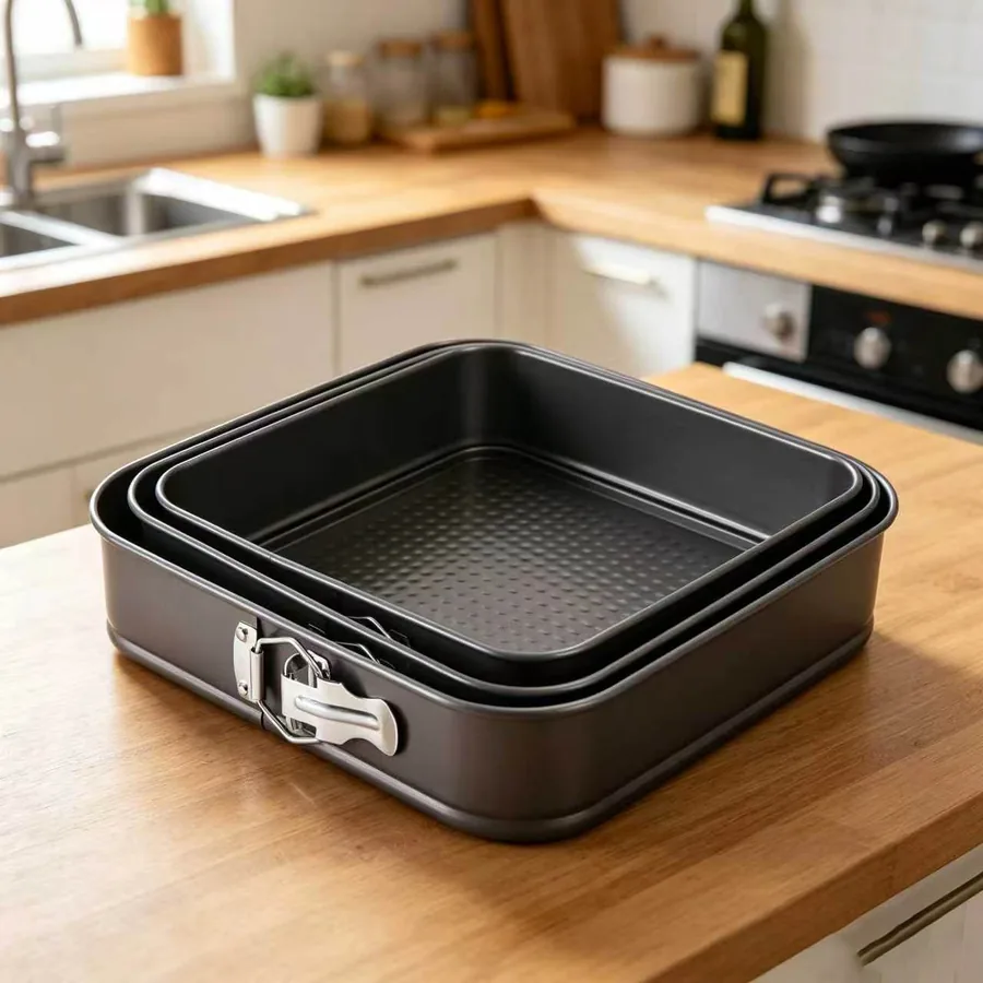 Springform Cake Tin Set, Round & Square