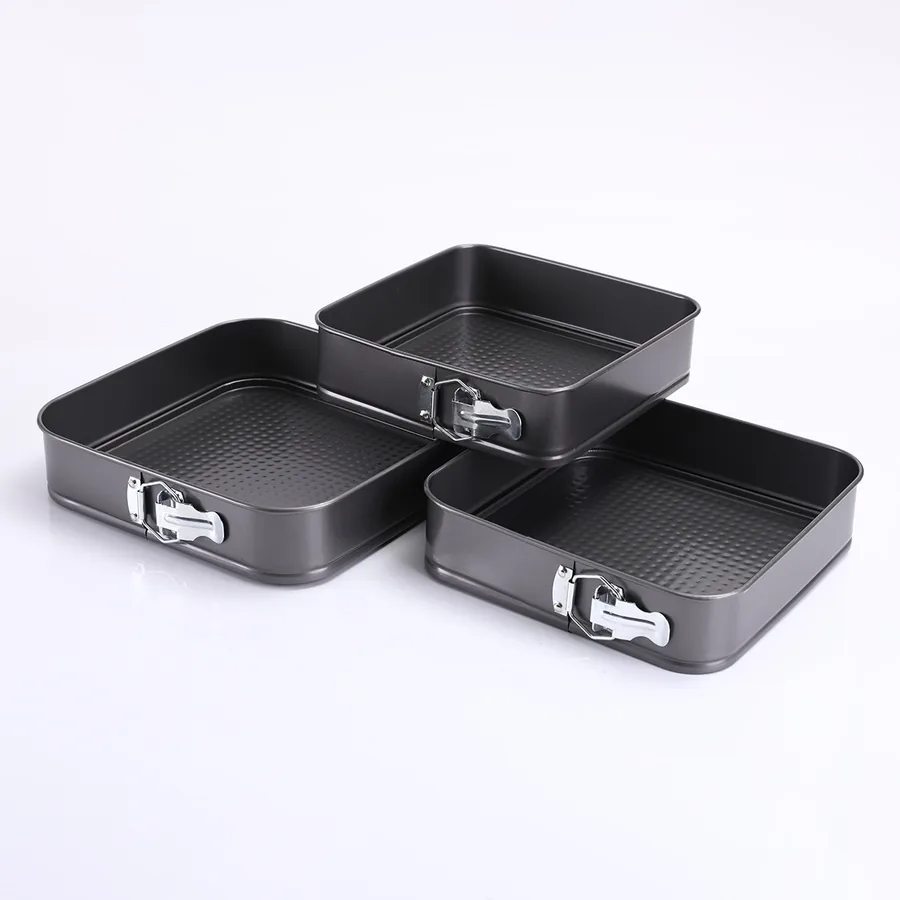 Springform Cake Tin Set, Round & Square — factory photo 2