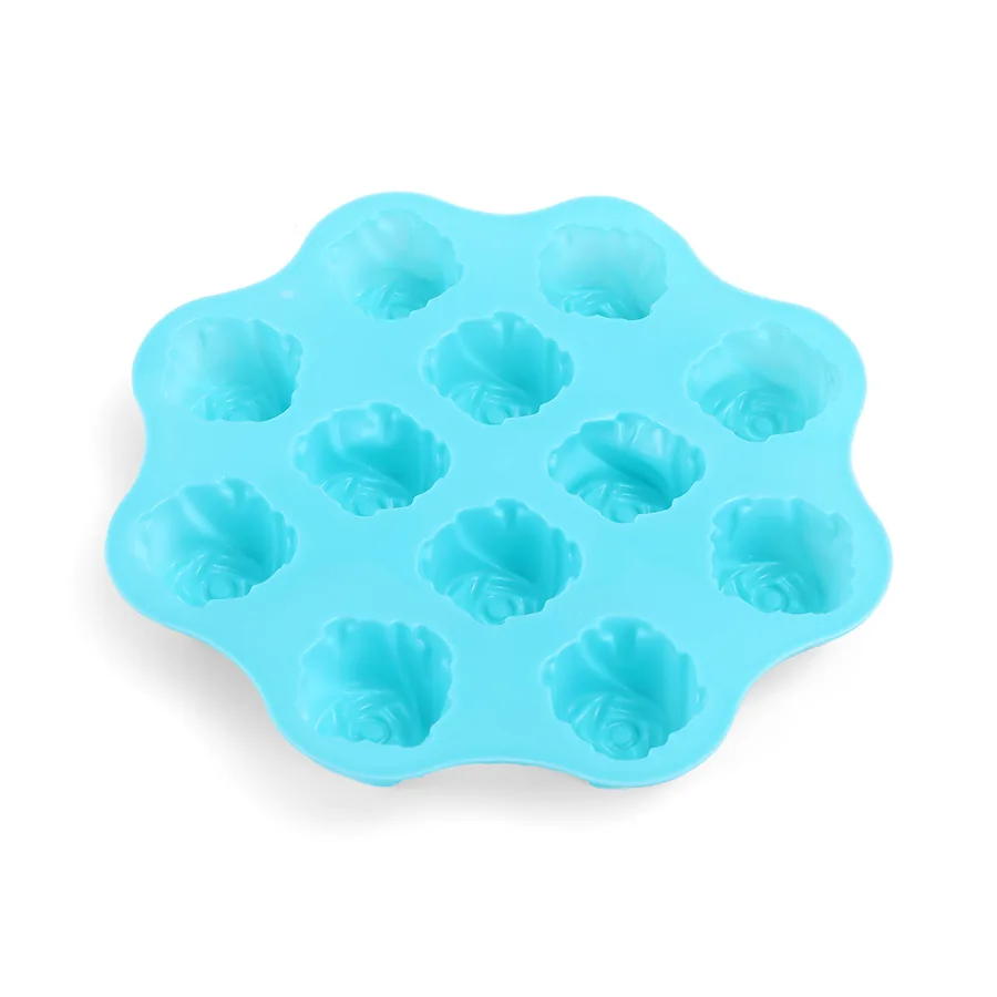 12-Cavity Rose Silicone Mould — factory photo 5