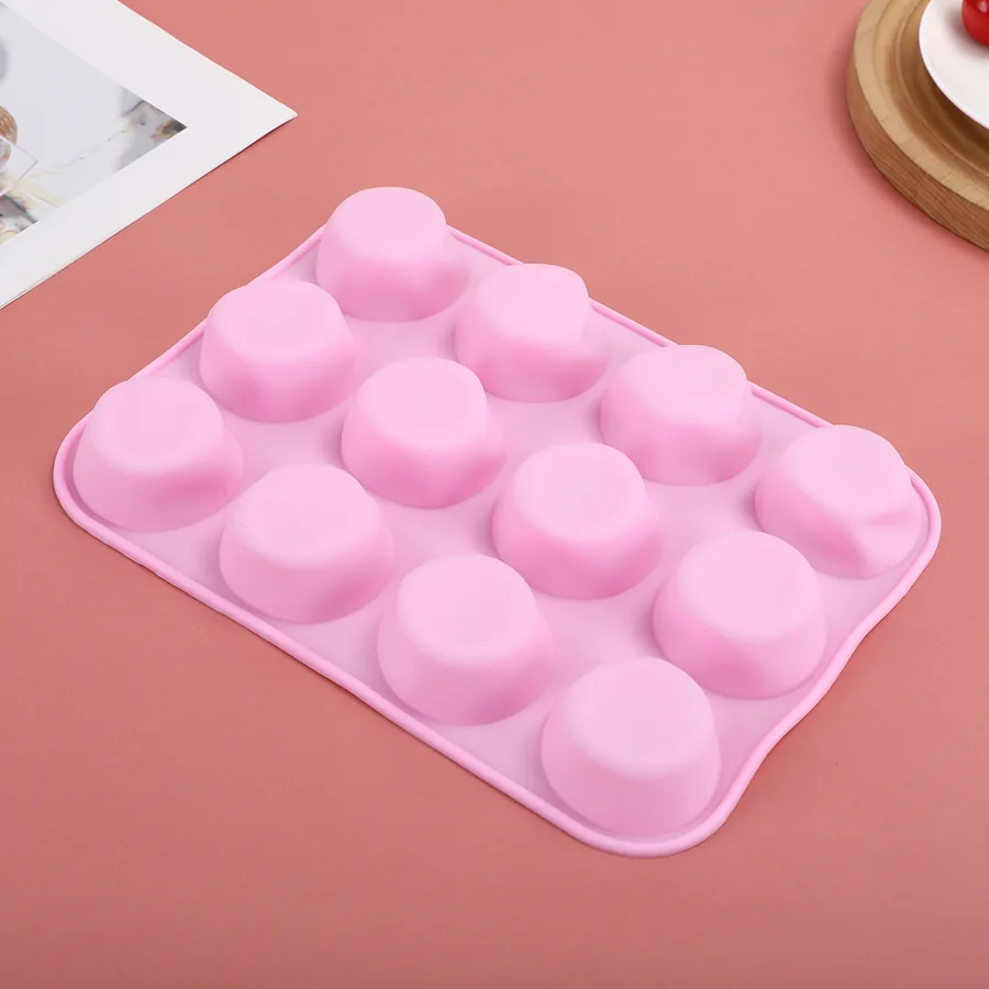 12-Cavity Round Silicone Bread Mould — factory photo 3