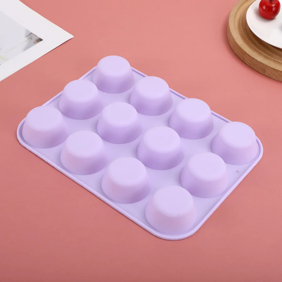 12-Cavity Round Silicone Bread Mould — factory photo 4