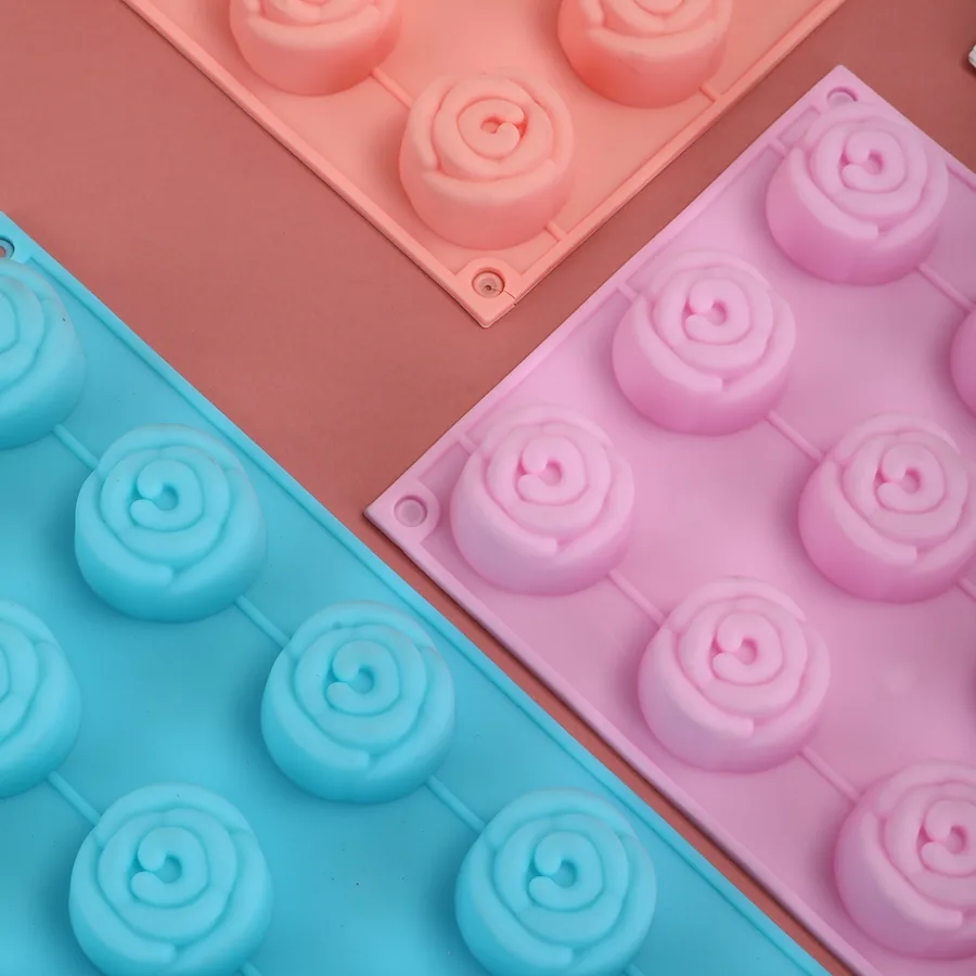 15-Cavity Rose Silicone Mould — factory photo 2