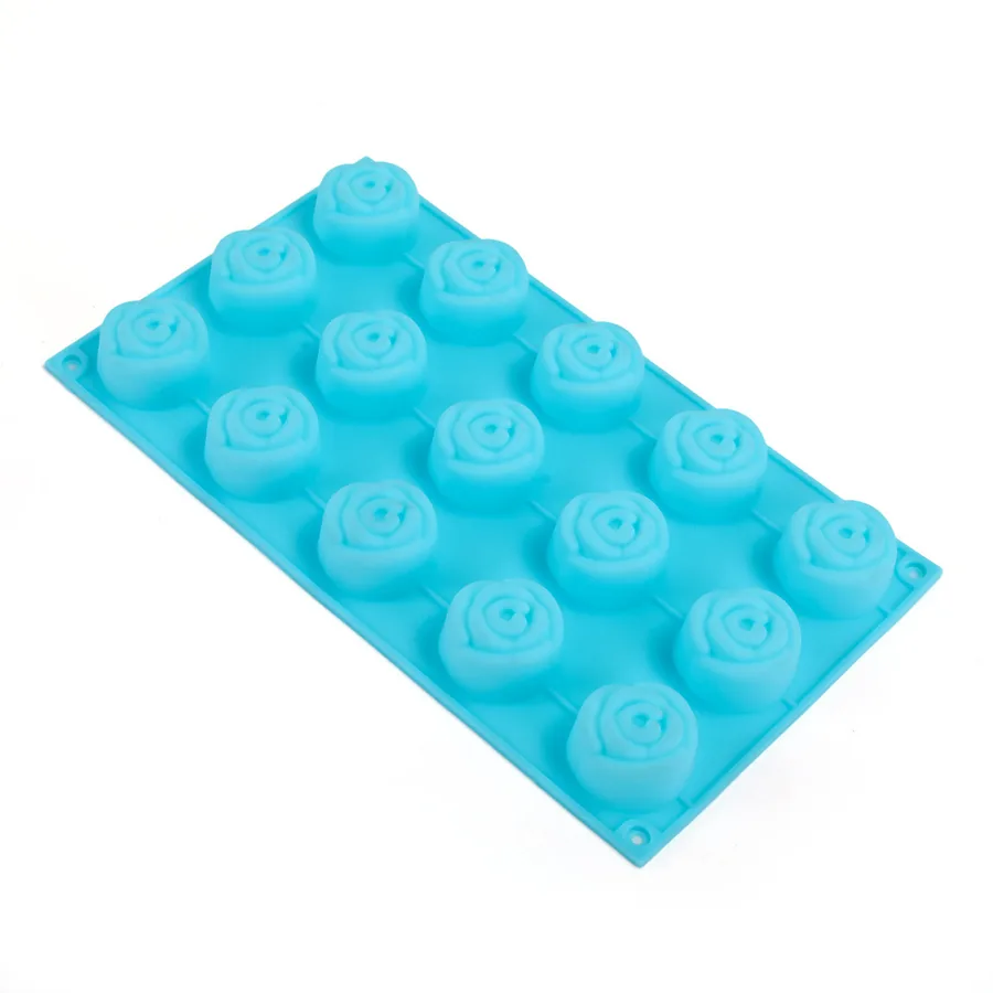 15-Cavity Rose Silicone Mould — factory photo 5