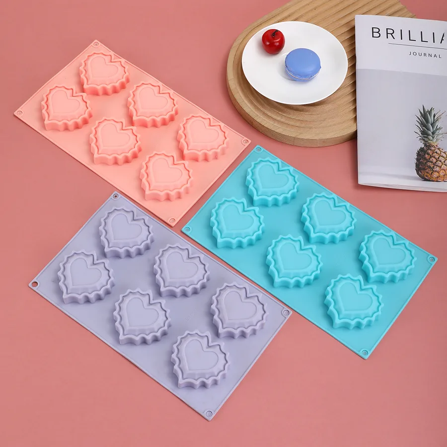 3-Cavity Heart Popsicle Silicone Mould
