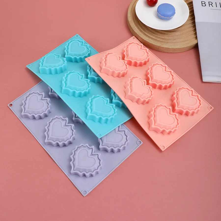 3-Cavity Heart Popsicle Silicone Mould — factory photo 2