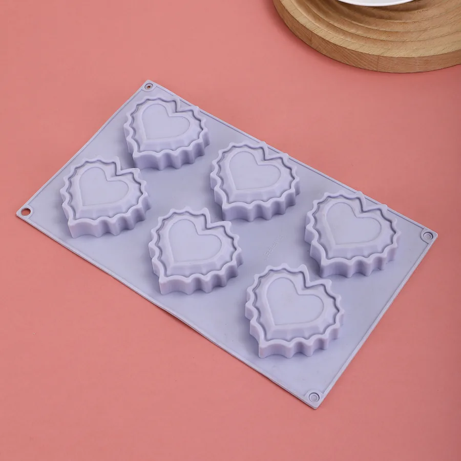 3-Cavity Heart Popsicle Silicone Mould — factory photo 3