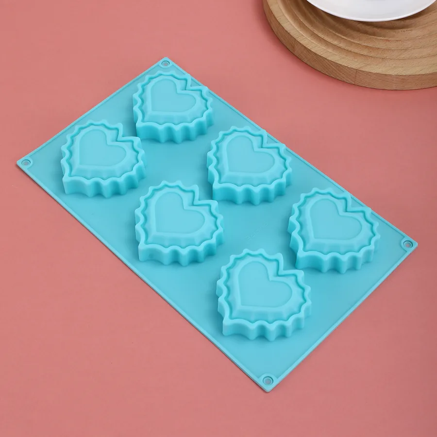 3-Cavity Heart Popsicle Silicone Mould — factory photo 4