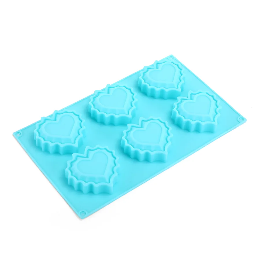 3-Cavity Heart Popsicle Silicone Mould — factory photo 5