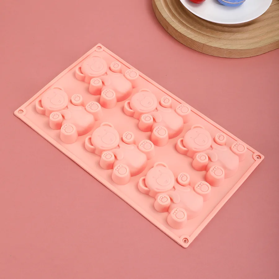 6-Cavity Bear Silicone Mould — factory photo 3