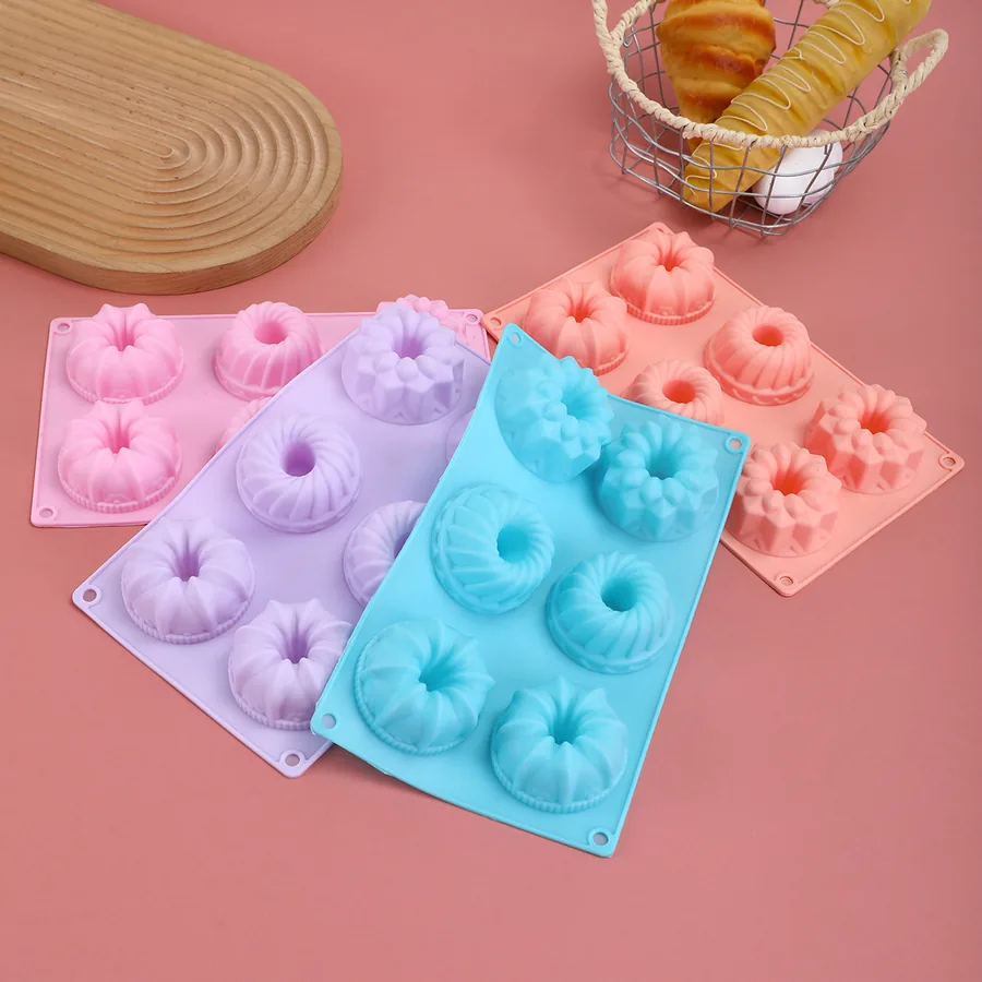 6-Cavity Donut Silicone Mould — factory photo 2