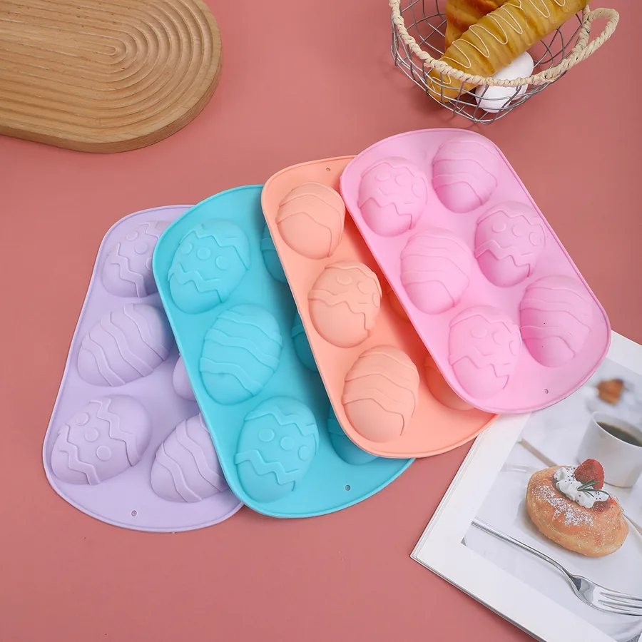 6-Cavity Easter Egg Silicone Mould