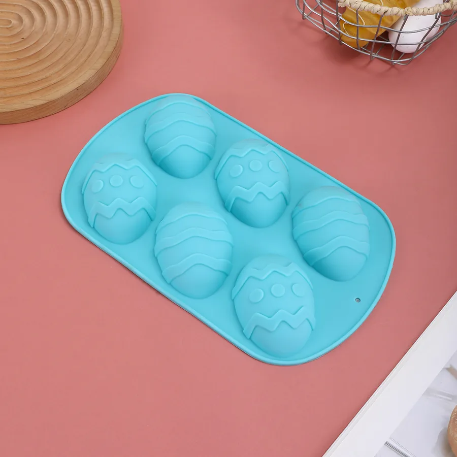 6-Cavity Easter Egg Silicone Mould — factory photo 3