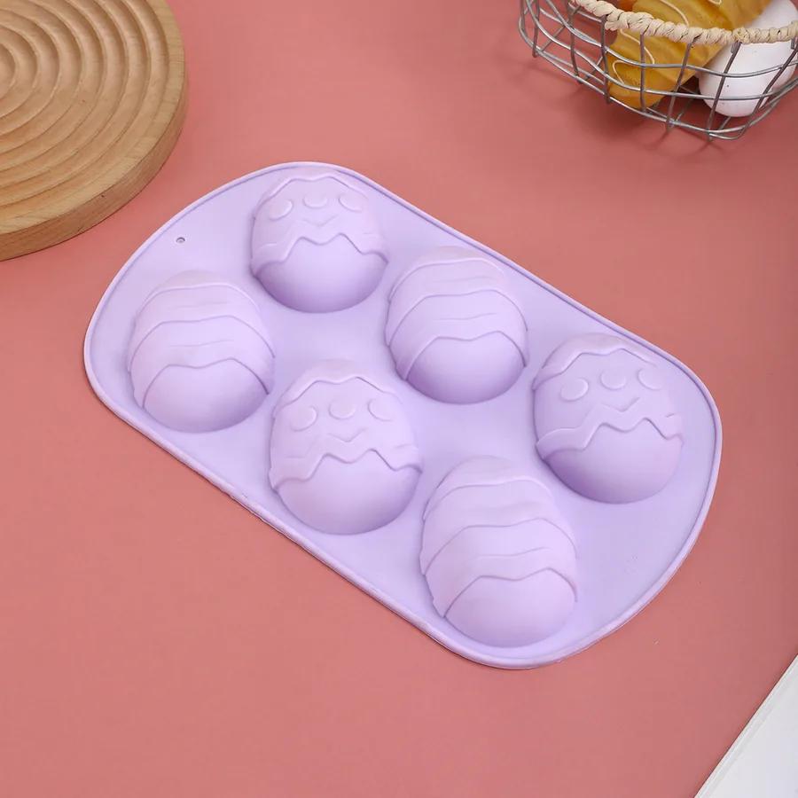 6-Cavity Easter Egg Silicone Mould — factory photo 4