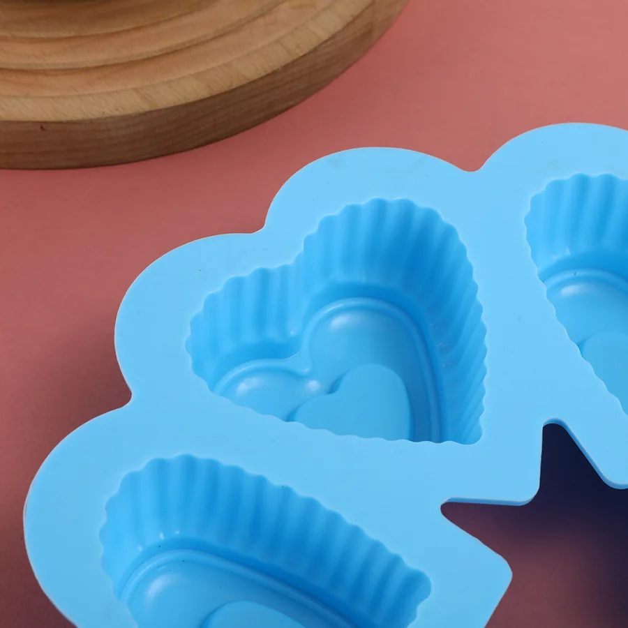 6-Cavity Heart Silicone Soap & Cake Mould — factory photo 4