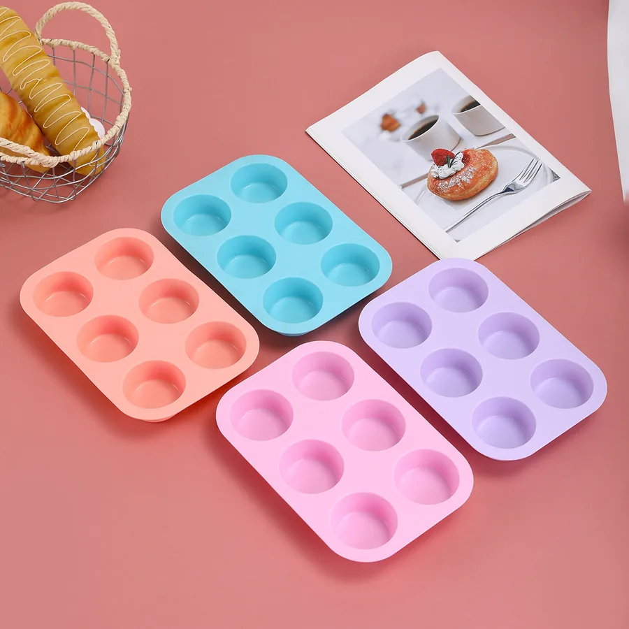 6-Cavity Ring Silicone Mould — food-grade bakeware, factory wholesale from Shansen Bakeware, Yongkang China