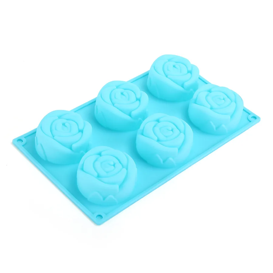 6-Cavity Rose Silicone Mould — factory photo 5