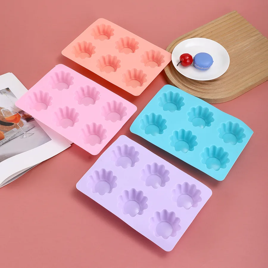 6-Cavity Scalloped Silicone Mould — factory photo 2