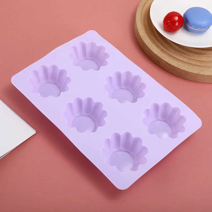 6-Cavity Scalloped Silicone Mould — factory photo 4