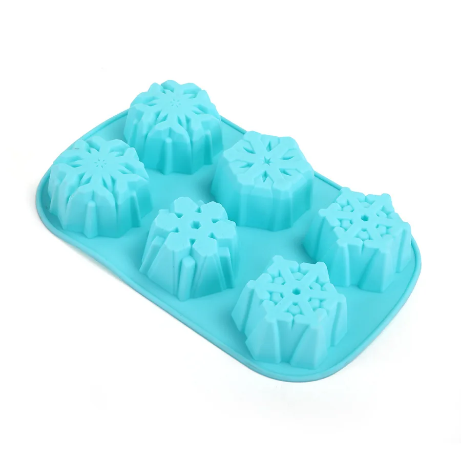 6-Cavity Snowflake Silicone Mould — factory photo 5