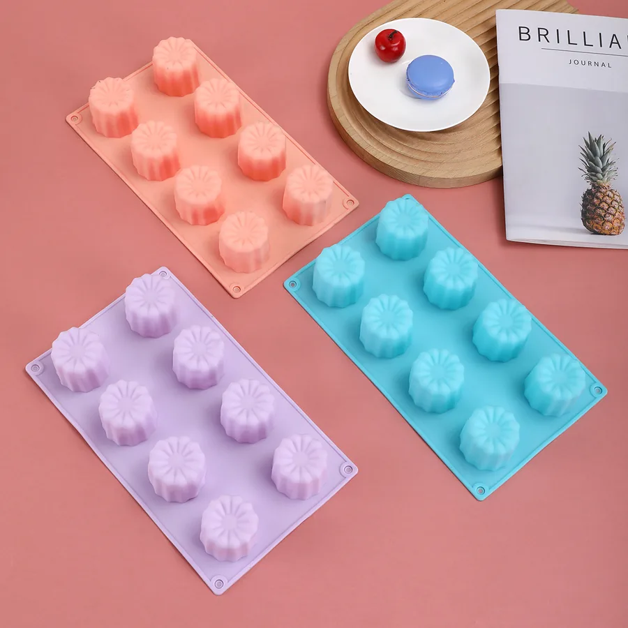 8-Cavity Round Silicone Mould