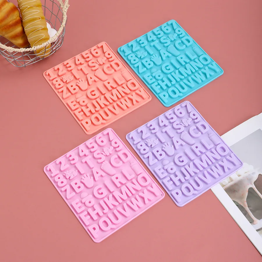 Alphabet & Number Silicone Candy Mould