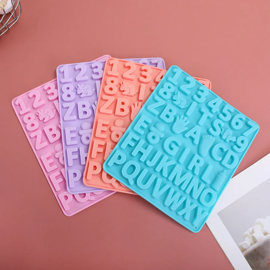Alphabet & Number Silicone Candy Mould — factory photo 2