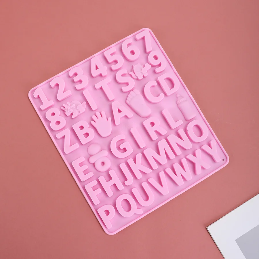 Alphabet & Number Silicone Candy Mould — factory photo 3