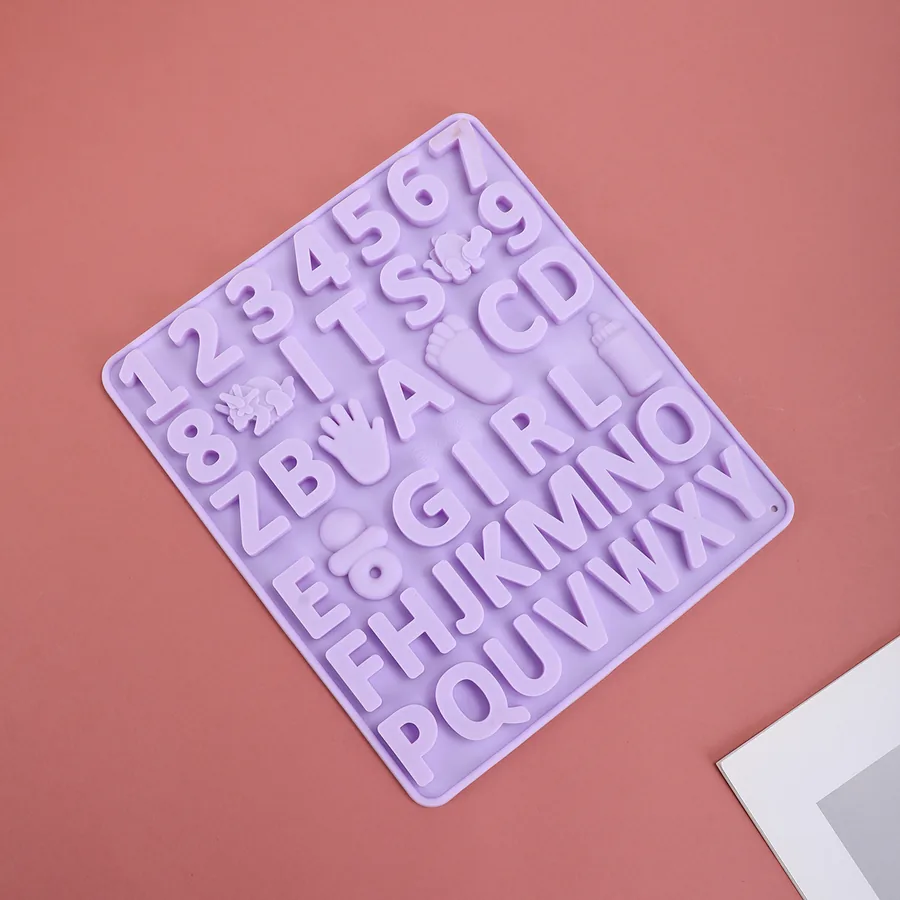 Alphabet & Number Silicone Candy Mould — factory photo 4