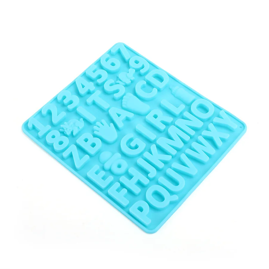 Alphabet & Number Silicone Candy Mould — factory photo 5