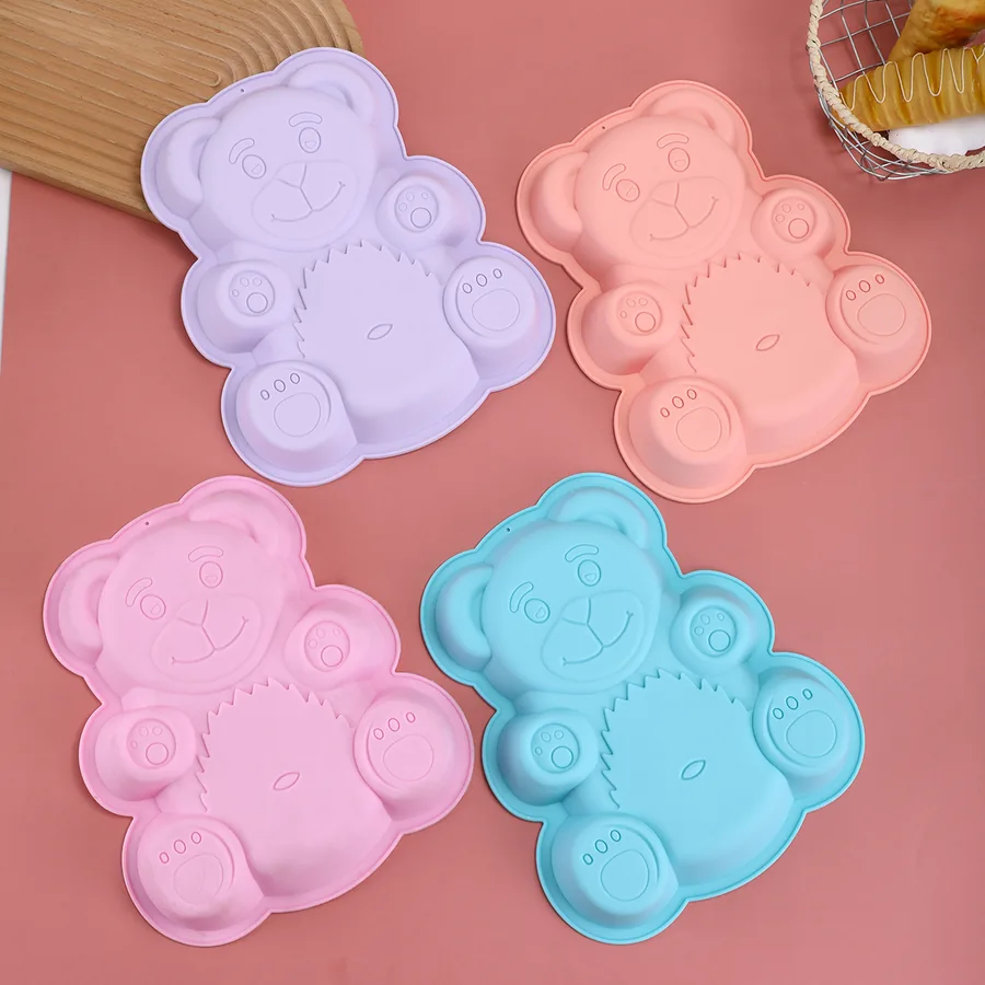 Bear Silicone Candy & Chocolate Mould — food-grade bakeware, factory wholesale from Shansen Bakeware, Yongkang China