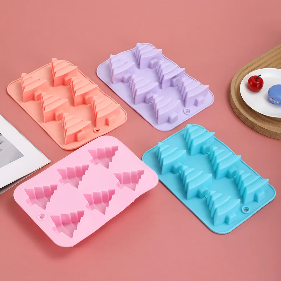 Christmas Tree 6-Cavity Silicone Mould — factory photo 2