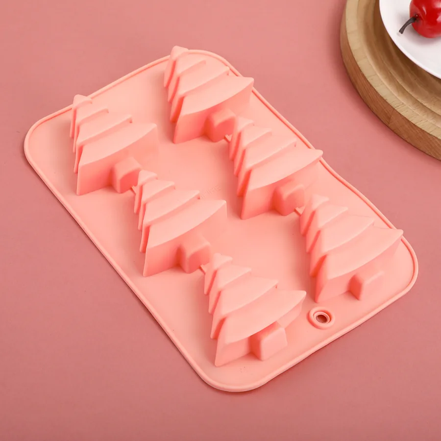 Christmas Tree 6-Cavity Silicone Mould — factory photo 4
