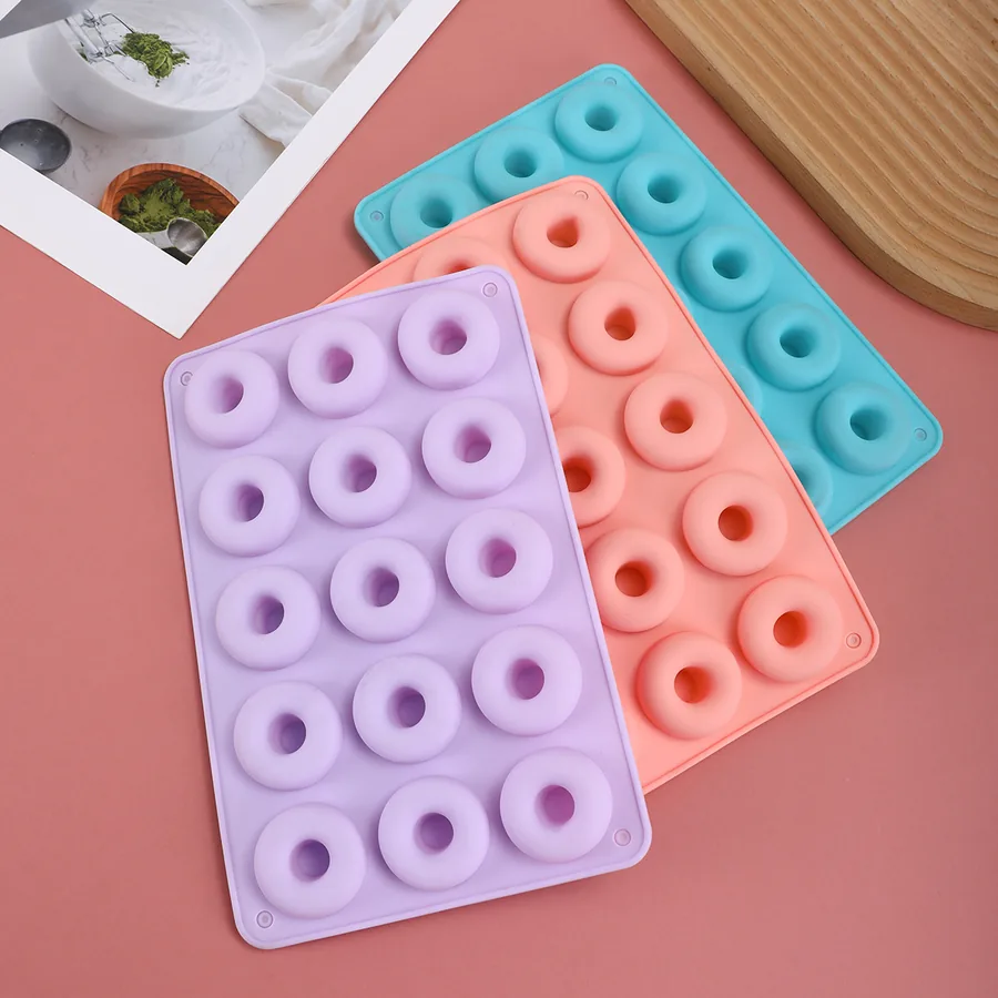 Macaron-Colour Donut Silicone Mould — factory photo 2