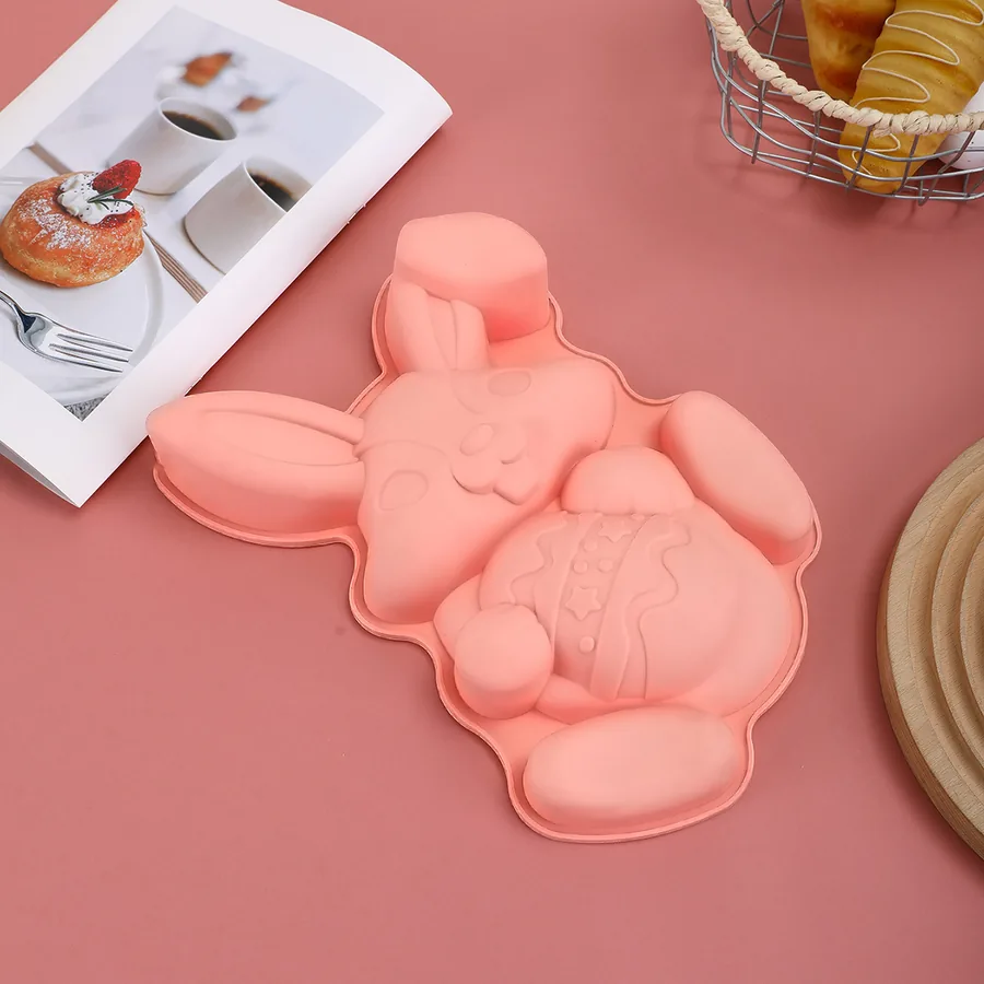 Easter Rabbit & Egg Silicone Mould — factory photo 3