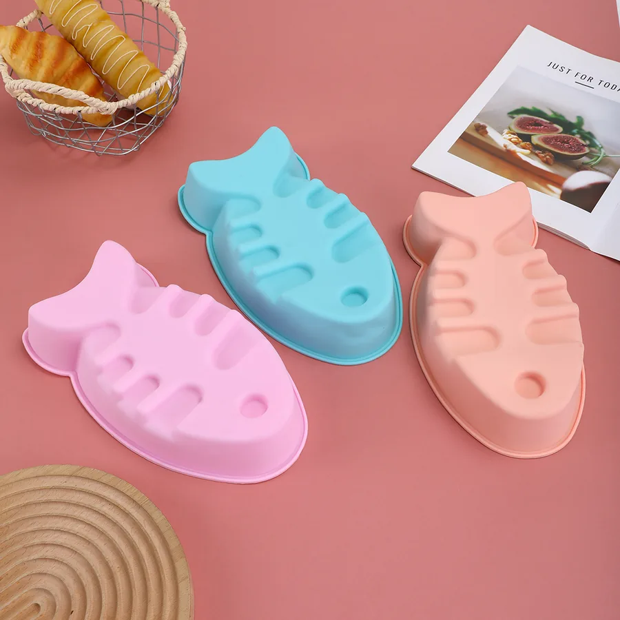 Fish-Bone Pattern Silicone Loaf Mould — food-grade bakeware, factory wholesale from Shansen Bakeware, Yongkang China