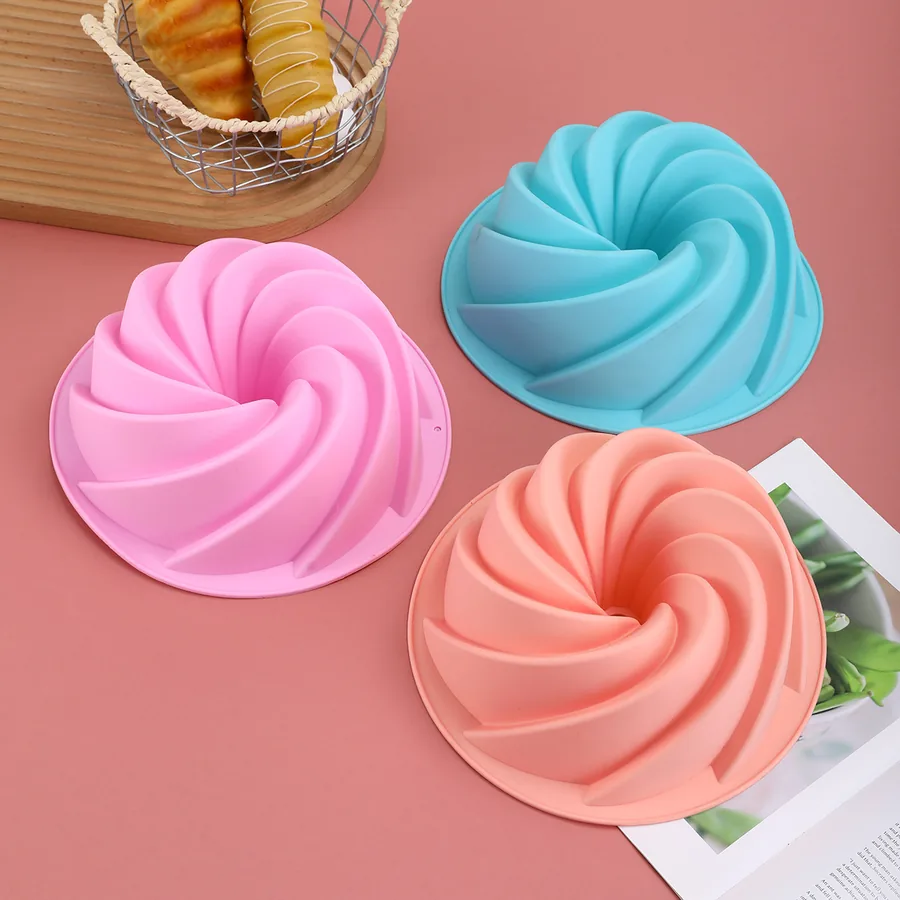 Hollow Spiral Silicone Cake Mould