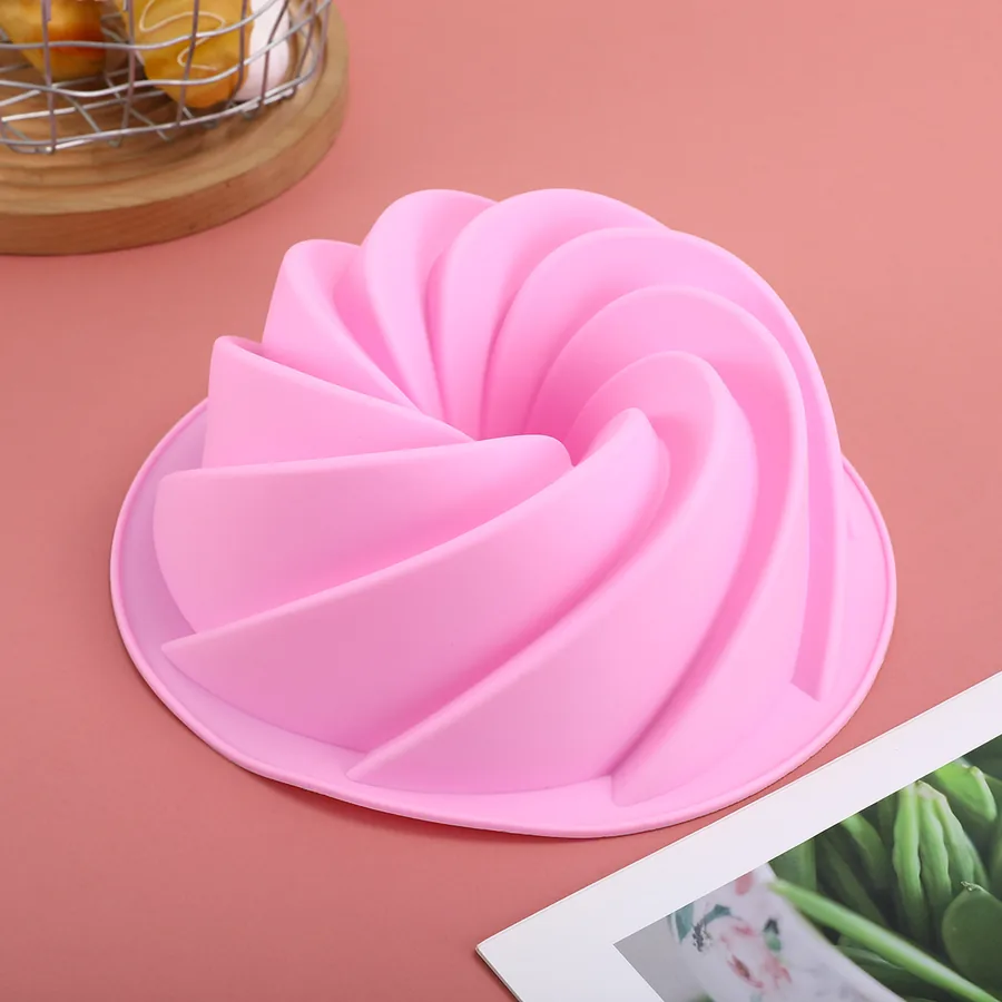 Hollow Spiral Silicone Cake Mould — factory photo 3