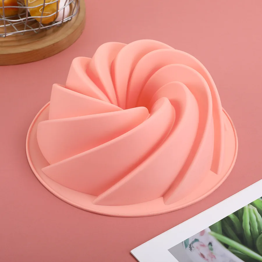 Hollow Spiral Silicone Cake Mould — factory photo 4
