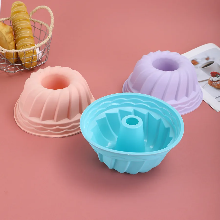 Spiral Bundt Pumpkin Silicone Mould — factory photo 2