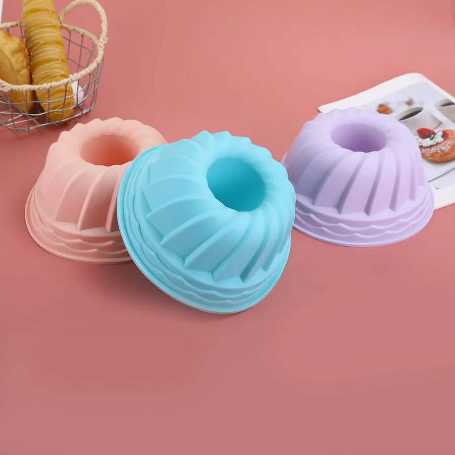 Spiral Bundt Pumpkin Silicone Mould — factory photo 3