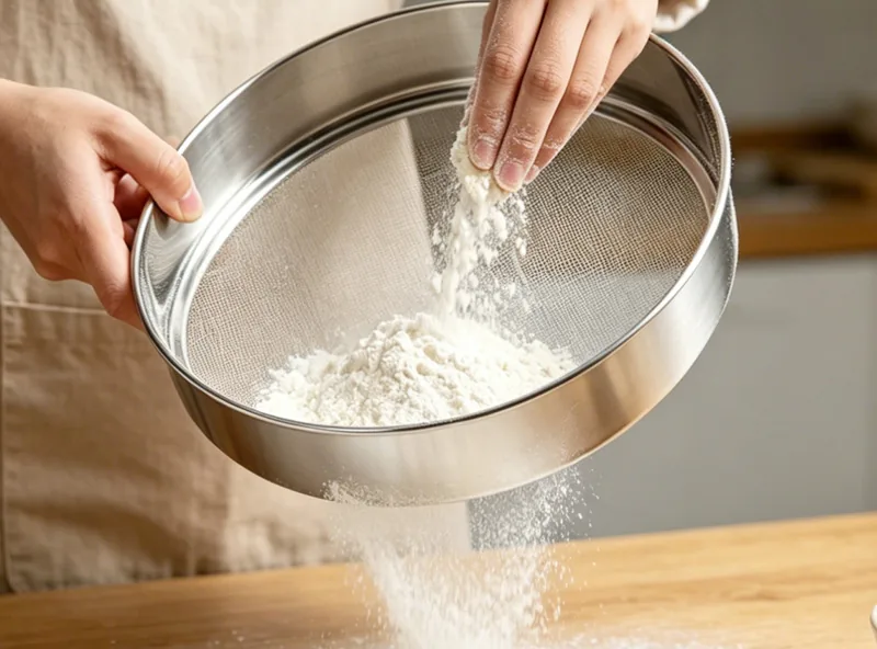 60-Mesh Stainless Steel Flour Sifter — factory photo 4