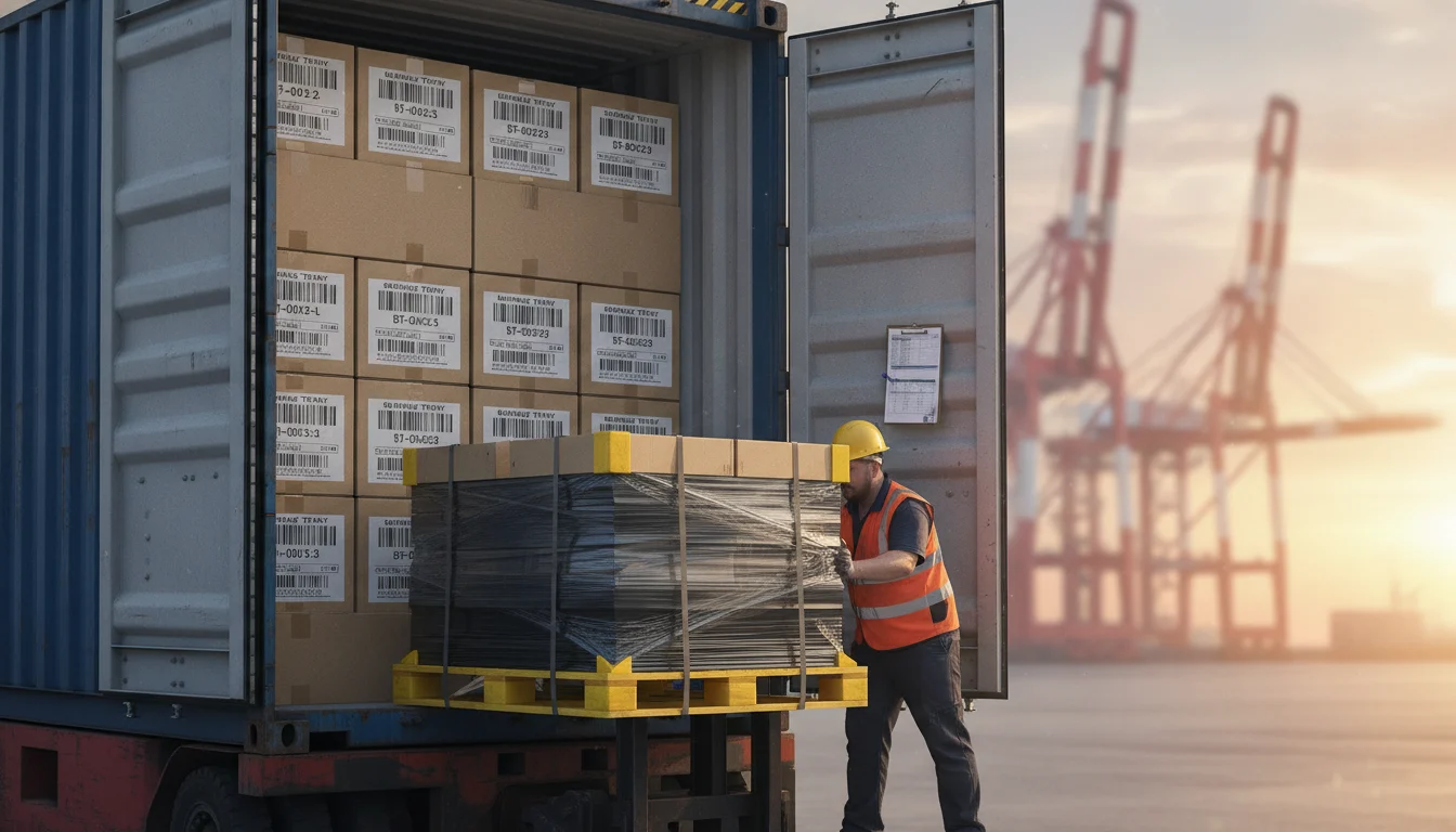Container loading optimization for baking tray shipment to African ports